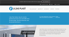 Desktop Screenshot of liljasplast.se